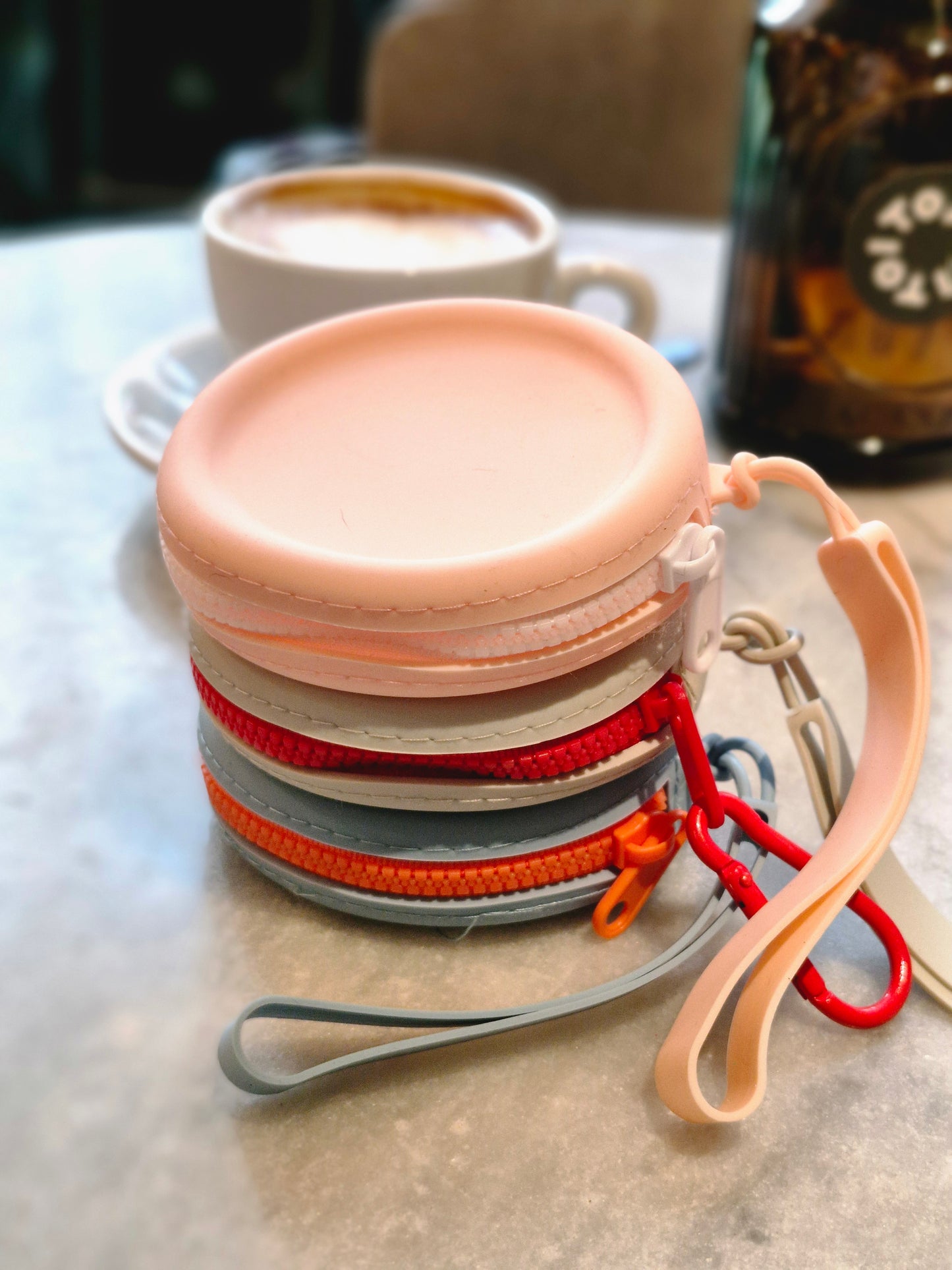 Hondentraining Treat Pouch Roze - Snoepzakje met witte rits voor Puppytraining 9cm