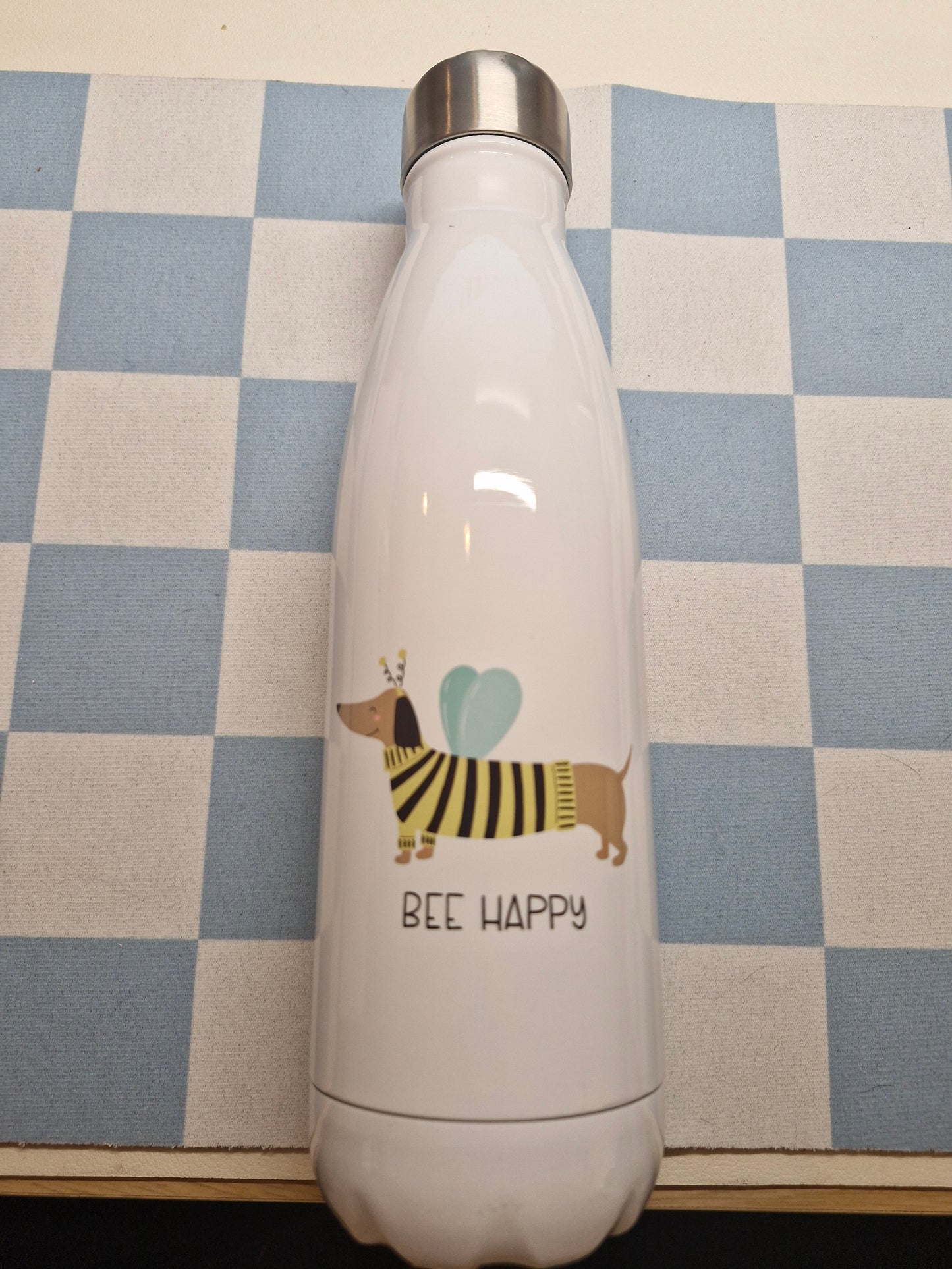 Bee Happy - Drinkfles 500ml voor Hondenliefhebbers