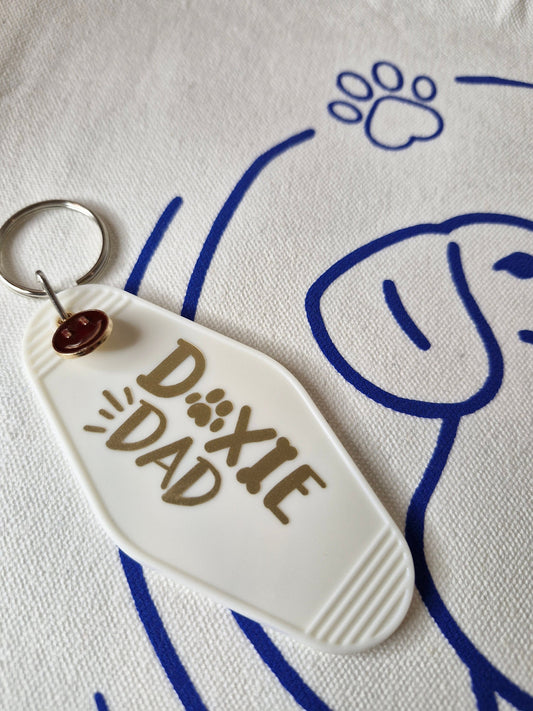 Doxie Dad Motel Sleutelhanger - Retro Keychain