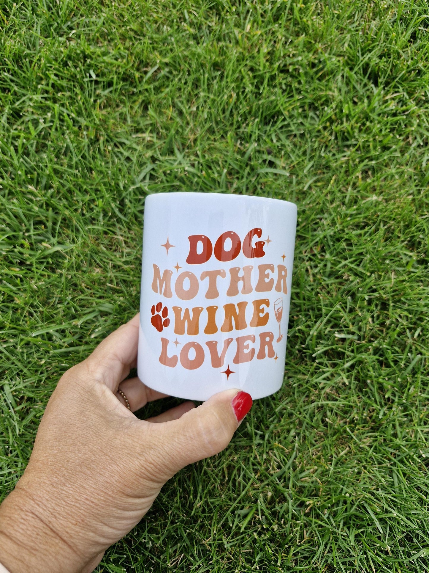 Dog Mother Wine Lover Mok - Grappig Cadeau voor Hondenliefhebbers