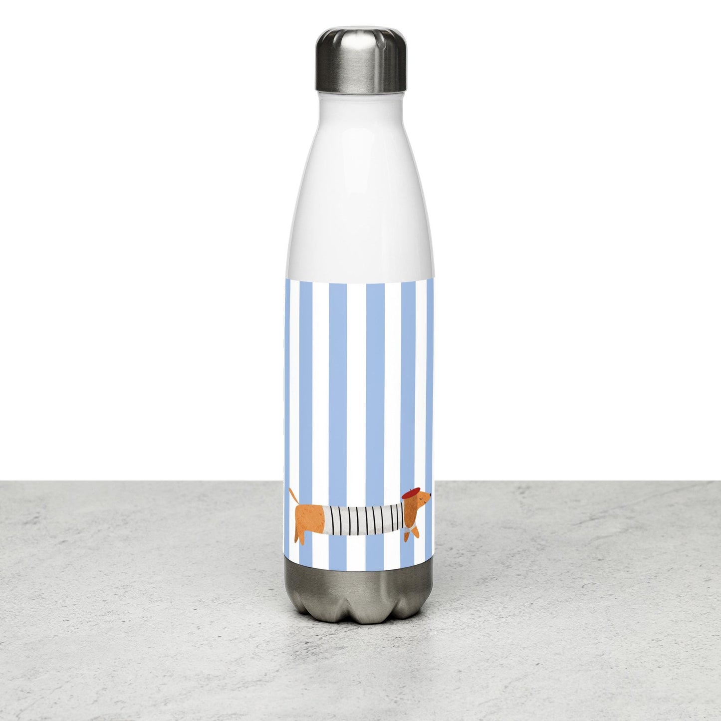 La Saucisse Parisienne Waterfles - Stijlvol Teckel Design, 500 ml RVS