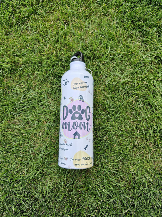 Waterfles Dog Mom - Premium Drinkfles voor Hondenliefhebbers