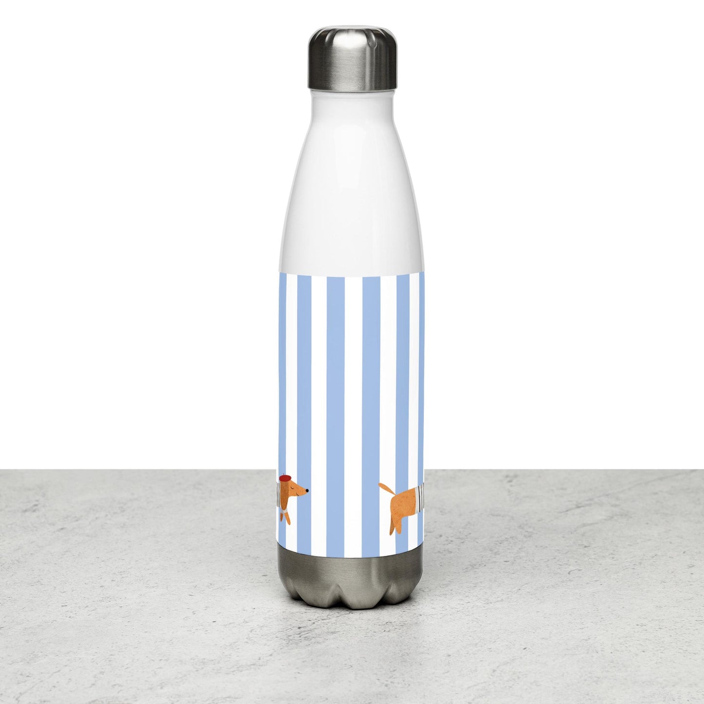 La Saucisse Parisienne Waterfles - Stijlvol Teckel Design, 500 ml RVS