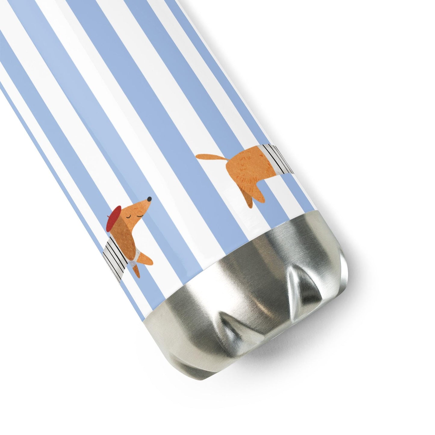 La Saucisse Parisienne Waterfles - Stijlvol Teckel Design, 500 ml RVS