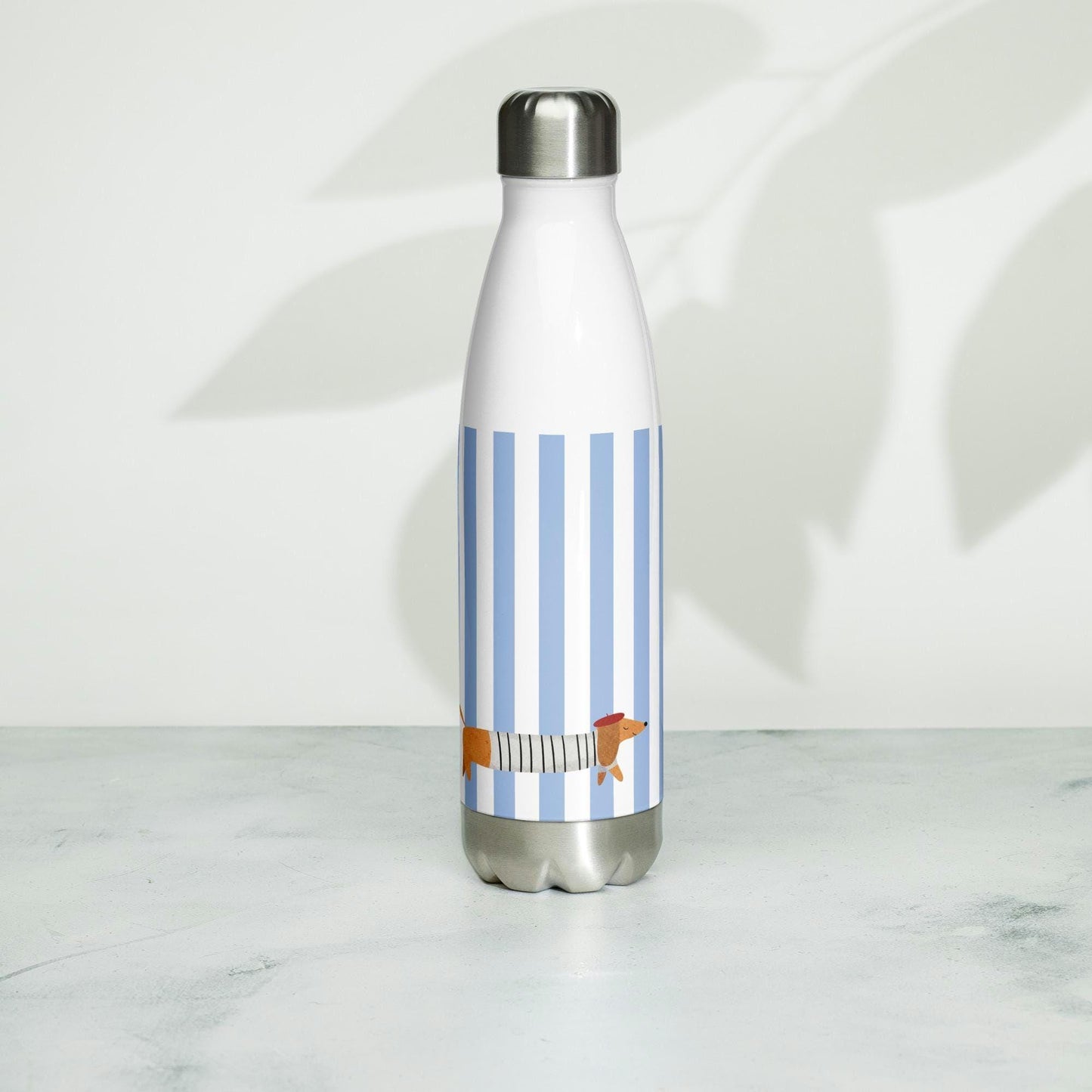 La Saucisse Parisienne Waterfles - Stijlvol Teckel Design, 500 ml RVS