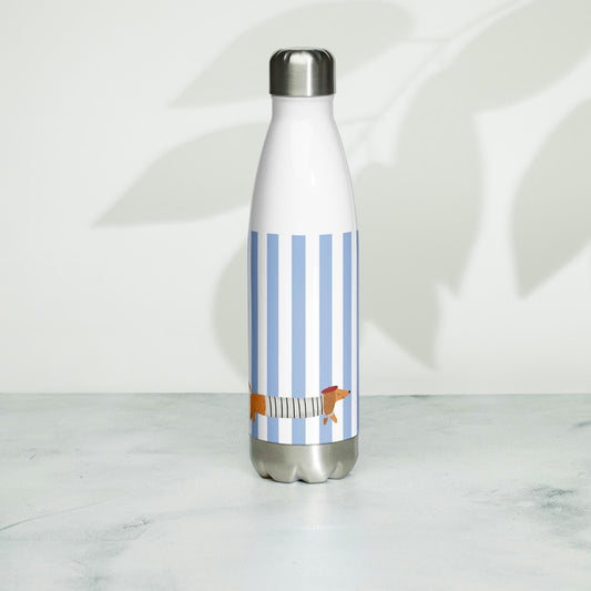 La Saucisse Parisienne Waterfles - Stijlvol Teckel Design, 500 ml RVS