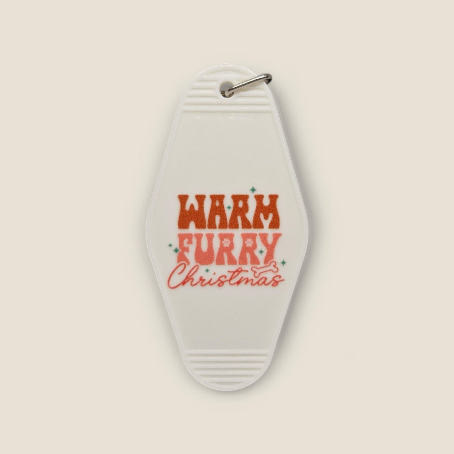 Warm Furry Christmas Sleutelhanger - Kerst Cadeau voor Hondenliefhebbers