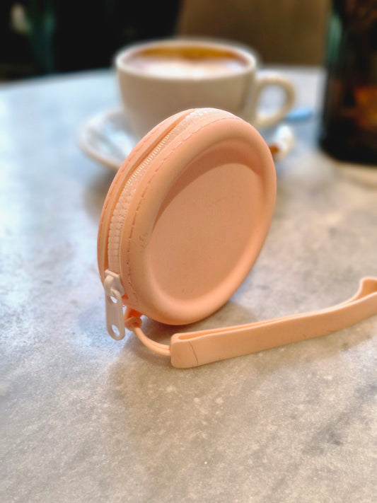 Hondentraining Treat Pouch – Roze met witte Rits | Snoepzakje 9cm