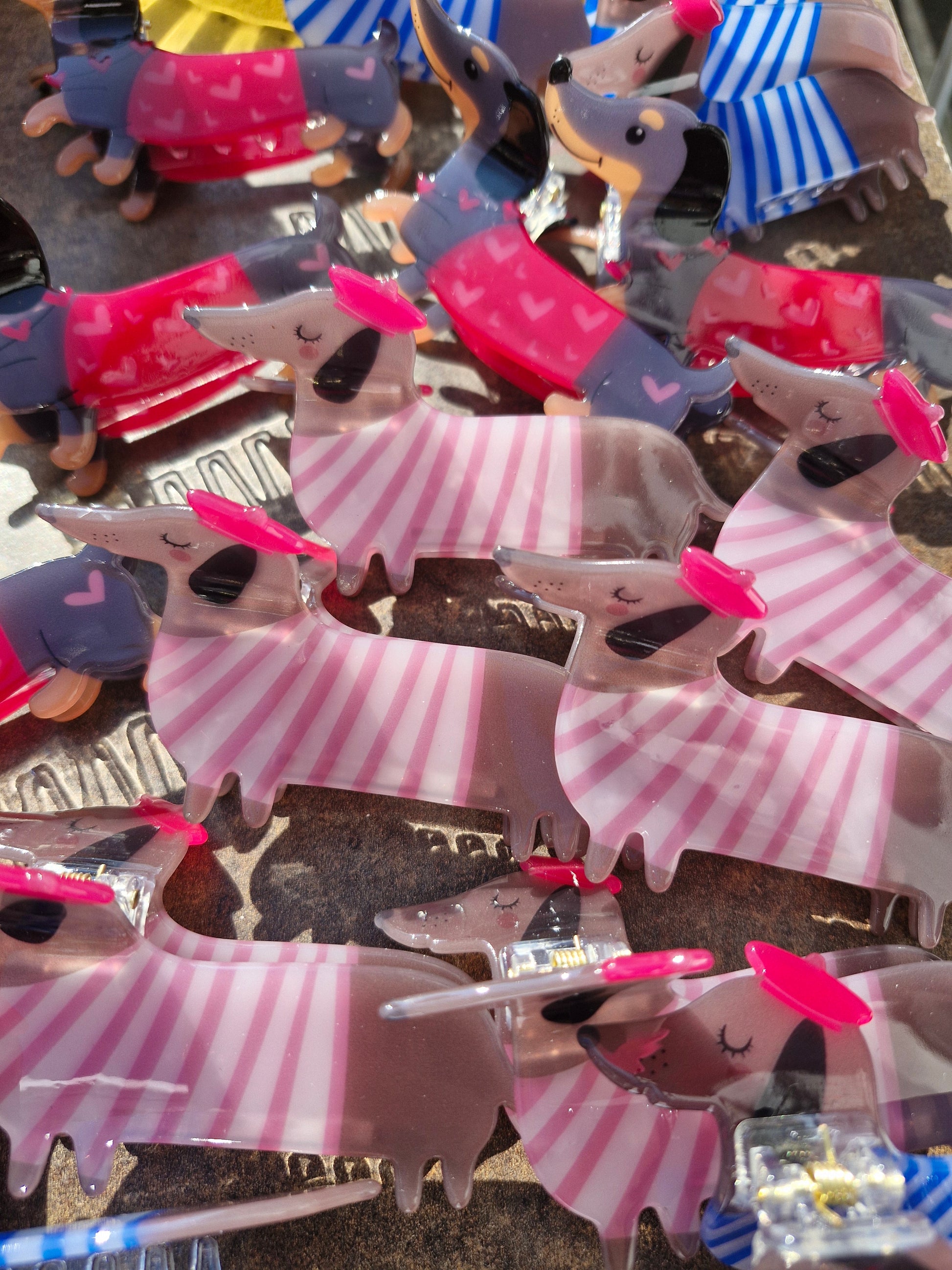 haarclip roze la saucisse parisienne