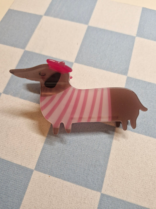 haarclip roze la saucisse parisienne