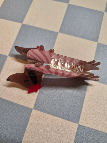 haarclip roze la saucisse parisienne