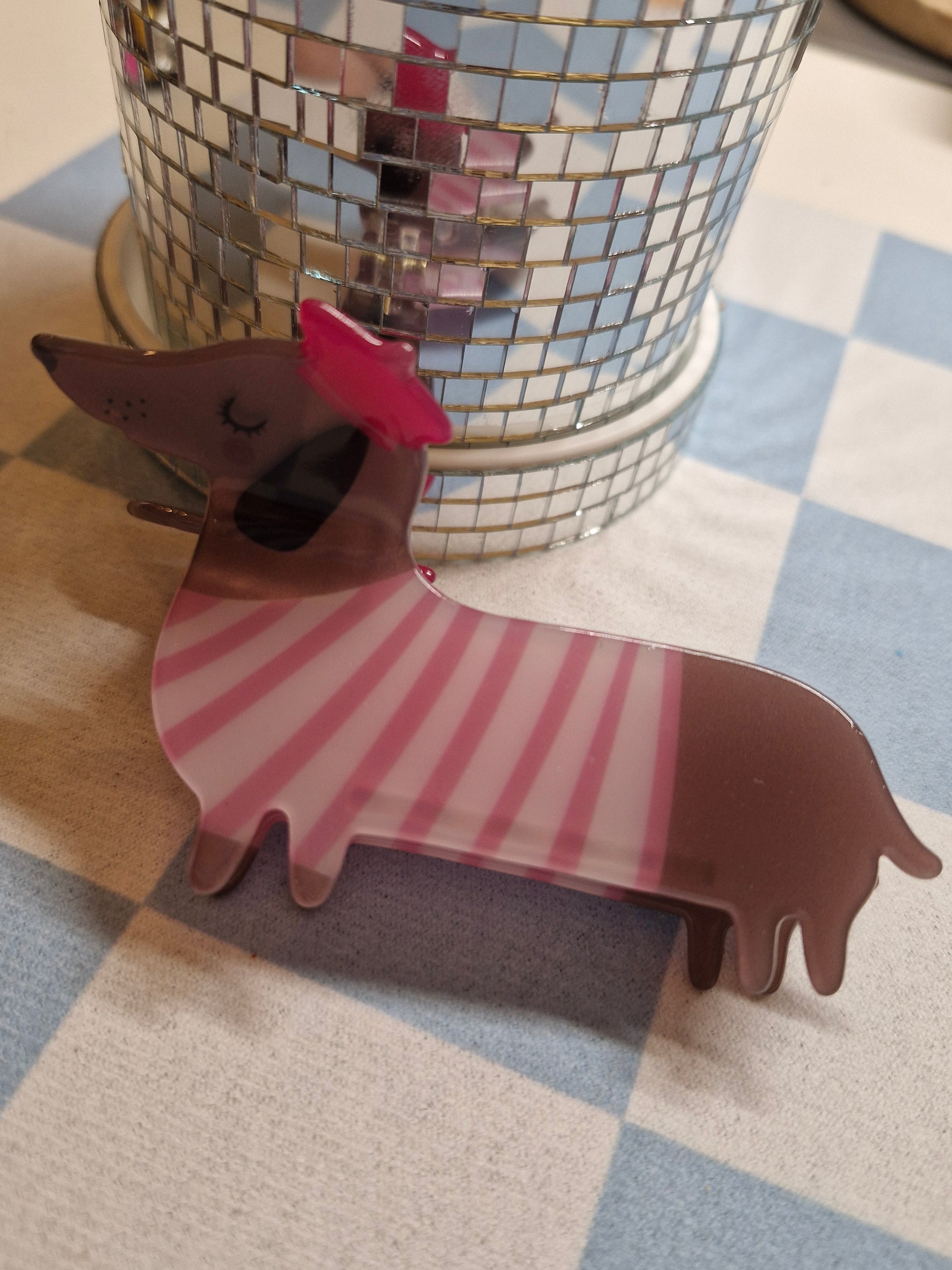 haarclip roze la saucisse parisienne