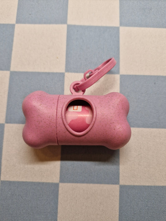 poepzakhouder in de vorm van een beentje - roze