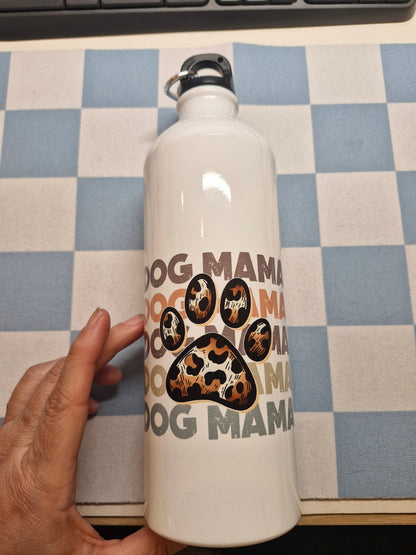Dog Mama Luipaardpoot - Premium Drinkfles voor Teckelliefhebbers