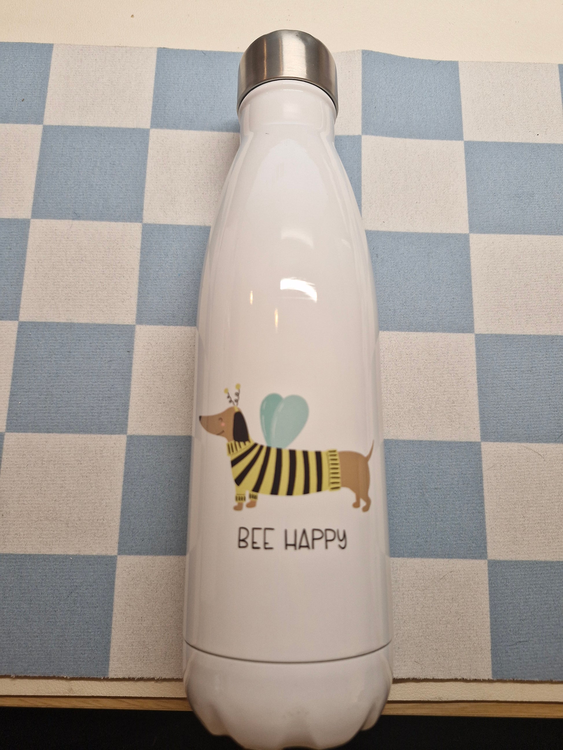 Bee Happy - Drinkfles 500ml voor Hondenliefhebbers