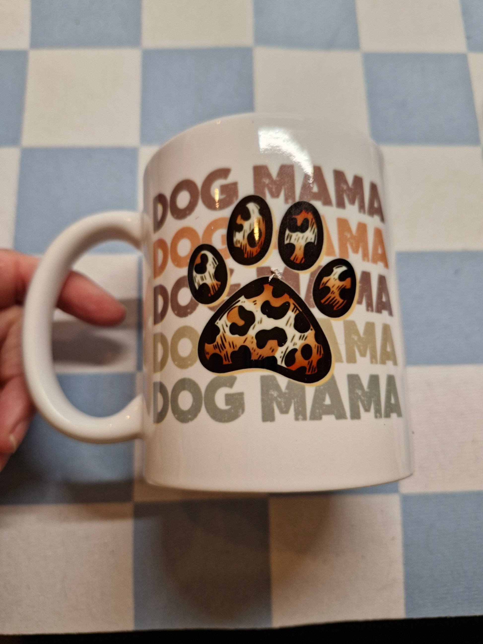 Dog Mama Luipaardpoot Mok 11oz - Keramische Mok