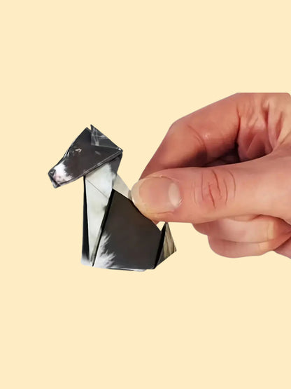 1 origami van een hond