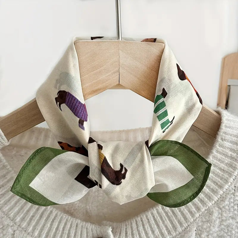 Bandana/sjaaltje verschillende kleurige teckels