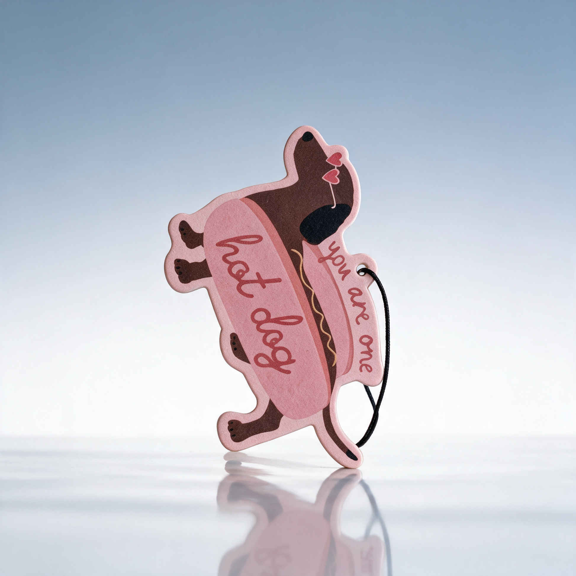 Auto Luchtverfrisser 'You Are One Hot Dog' - Teckel 7x9.2cm