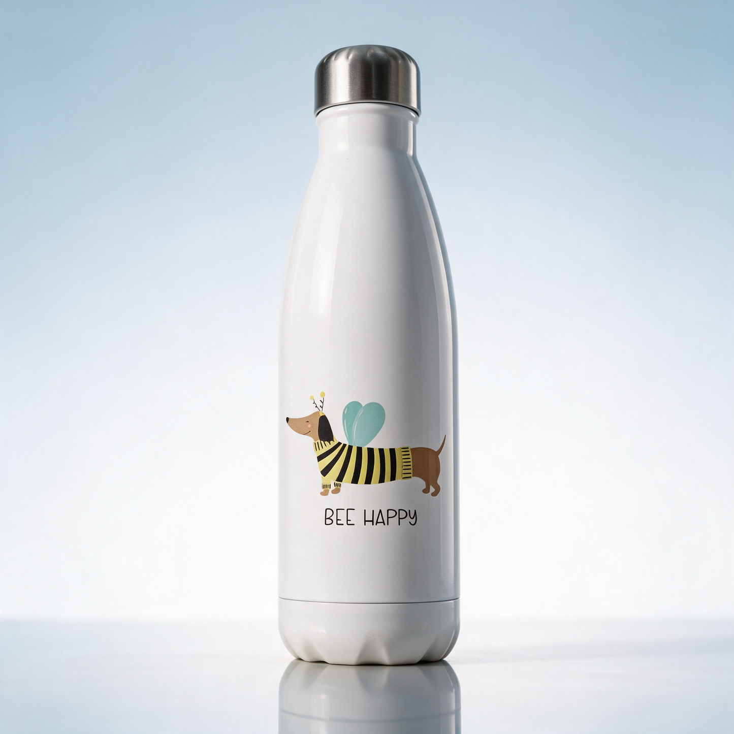 Bee Happy - Drinkfles 500ml voor Hondenliefhebbers