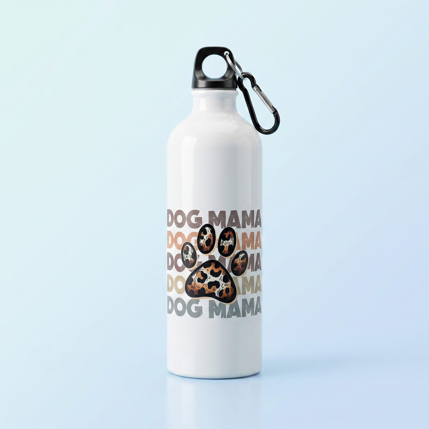 Dog Mama Luipaardpoot - Premium Drinkfles voor Teckelliefhebbers