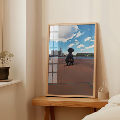 Gepersonaliseerde Print met Hondenportret A4