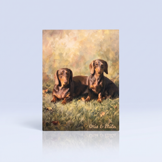 Gepersonaliseerde Print op Hout 30x40cm – Soft Painted Portrait