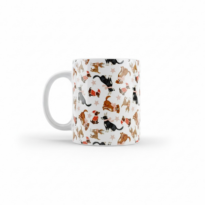 Honden Patroon Kerst Mok 11oz