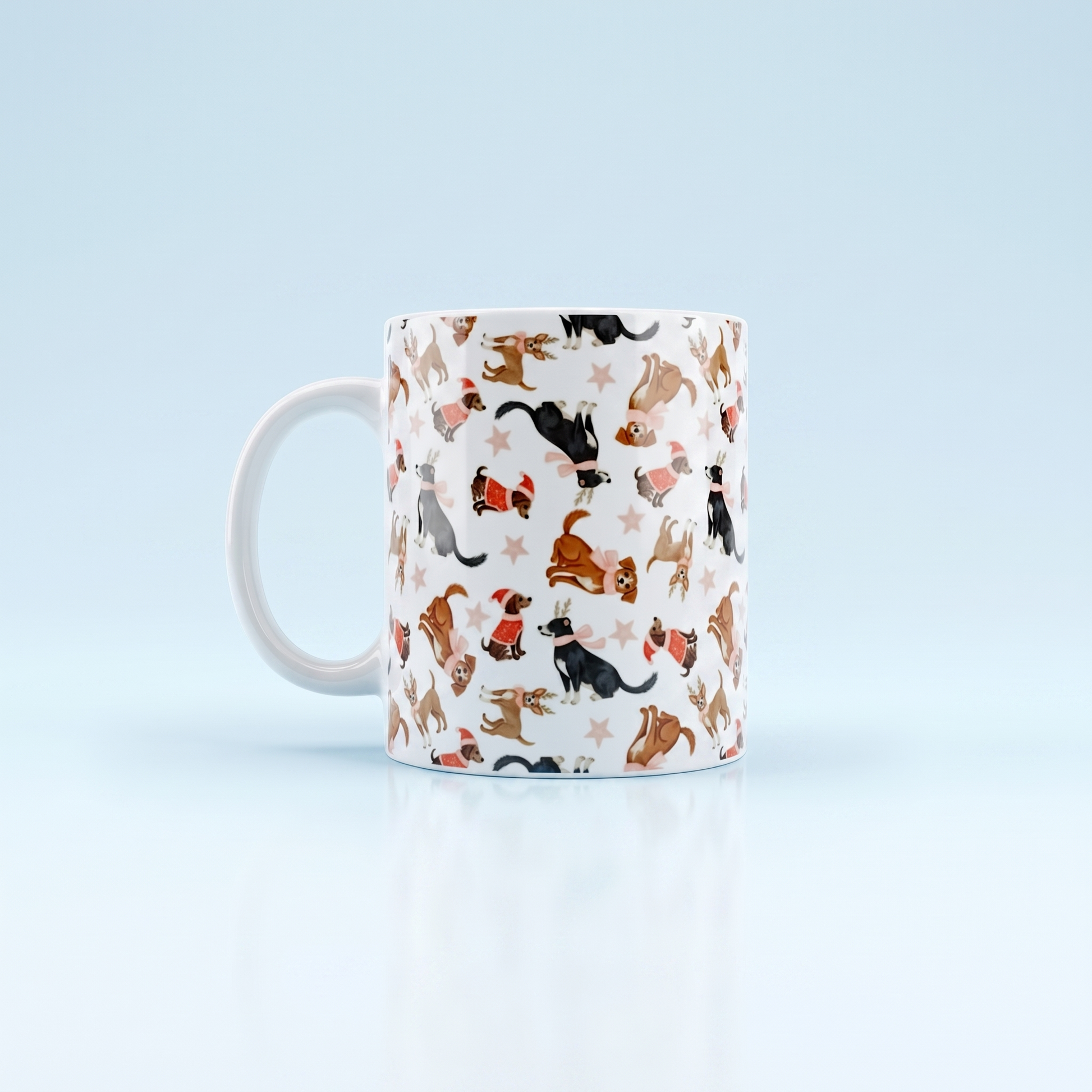 Honden Patroon Kerst Mok 11oz
