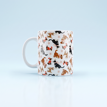Honden Patroon Kerst Mok 11oz