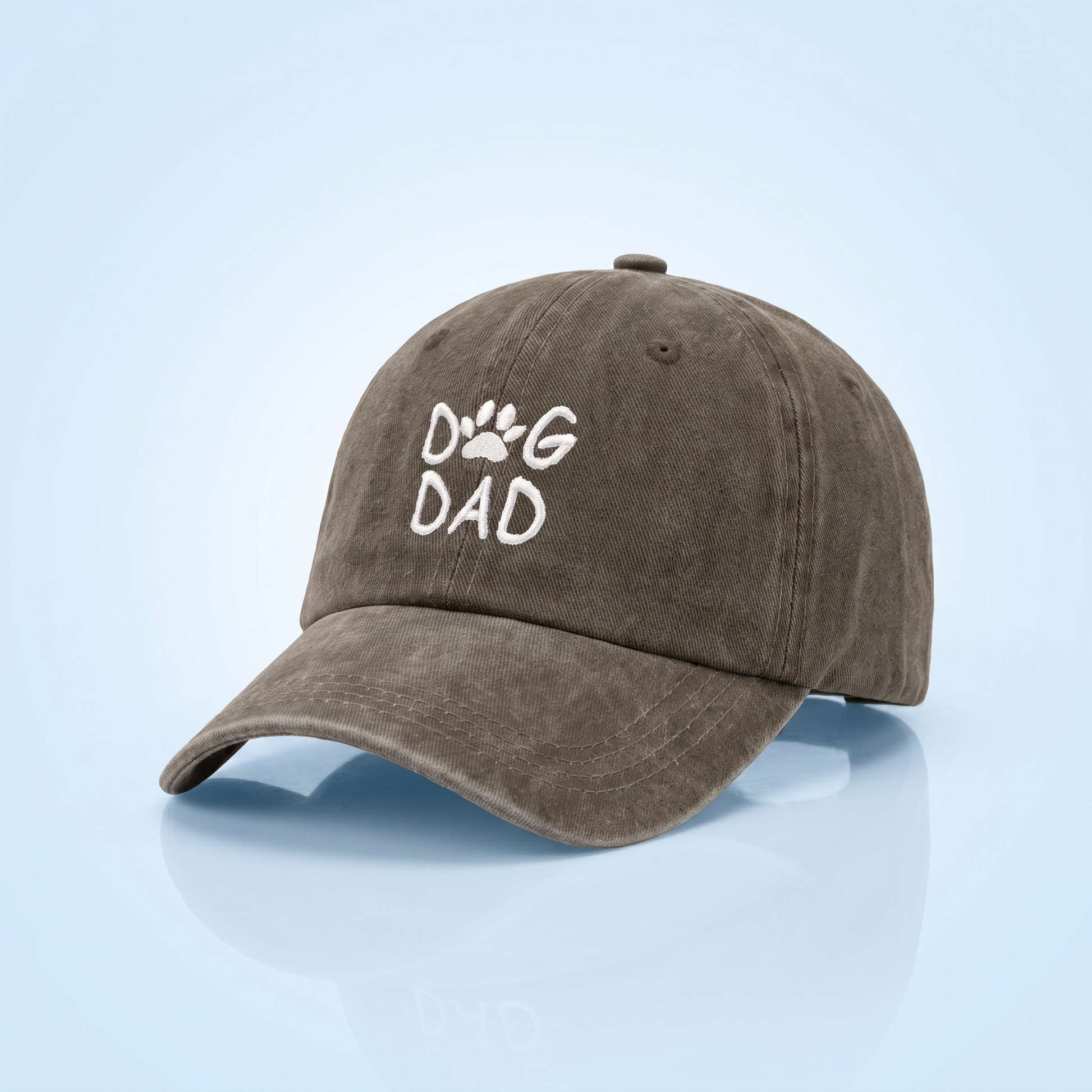 Pet dog dad geborduurd coffee