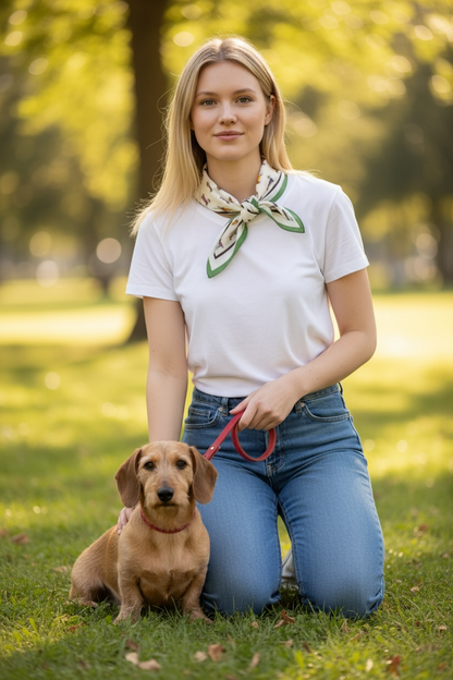 Bandana/sjaaltje verschillende kleurige teckels