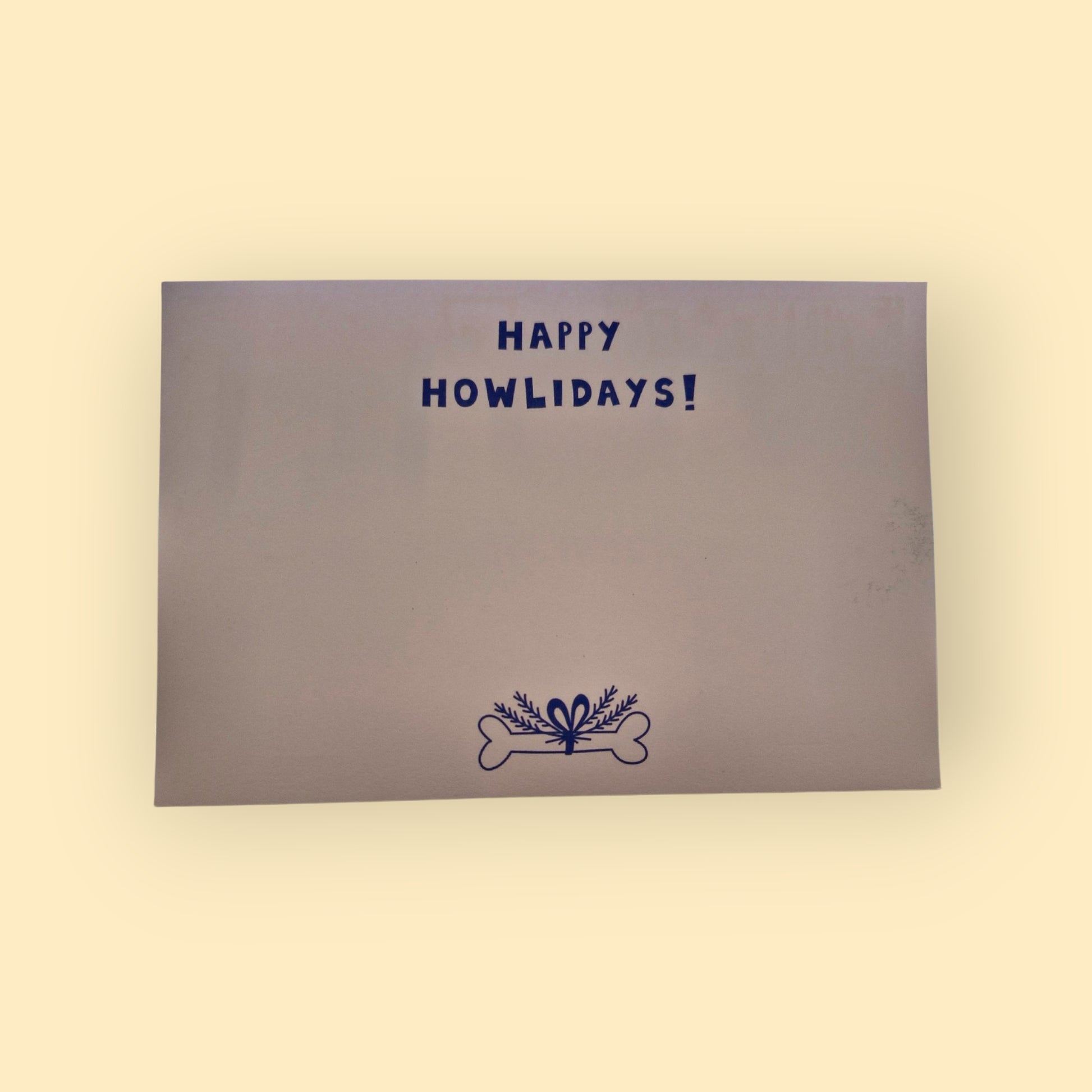 achterkant kerst met tekst happy howlidays