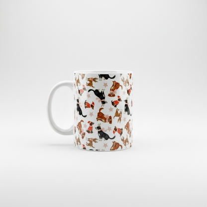 Honden Patroon Kerst Mok 11oz