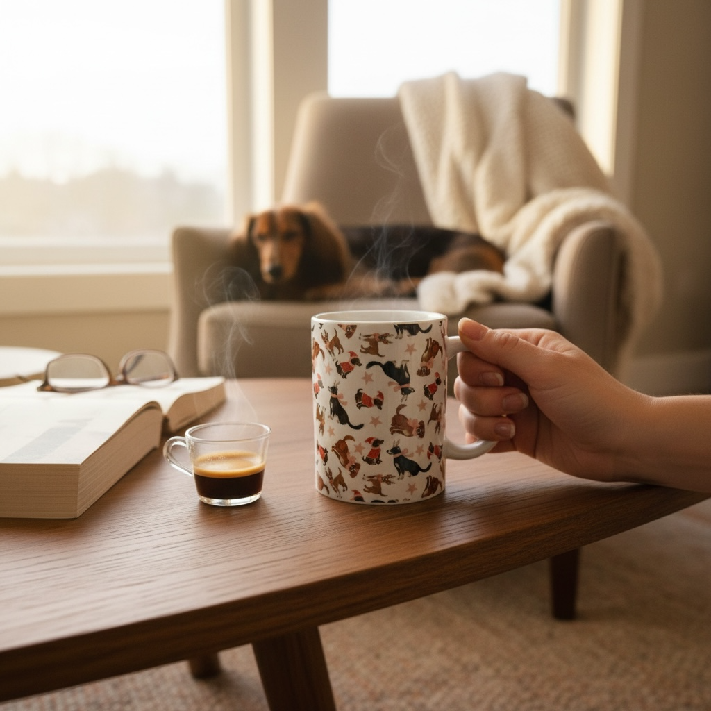 Honden Patroon Kerst Mok 11oz