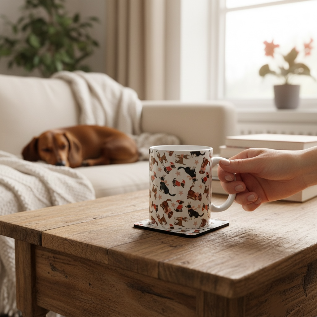 Honden Patroon Kerst Mok 11oz