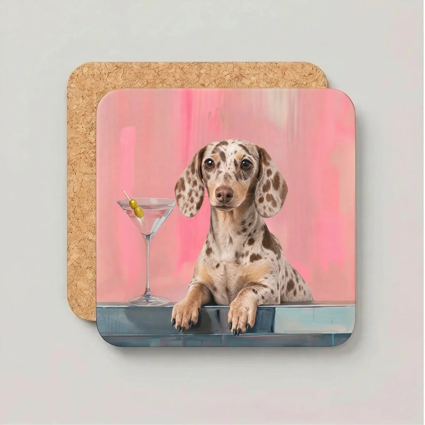 Coaster Weenie Martini - Kies jouw Teckelras