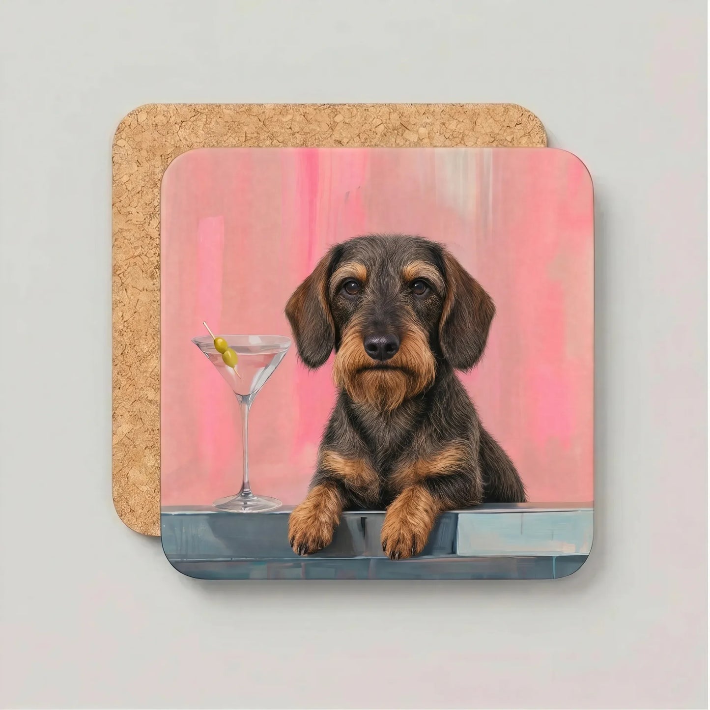 Coaster Weenie Martini - Kies jouw Teckelras