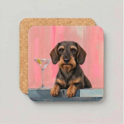 Coaster Weenie Martini - Kies jouw Teckelras