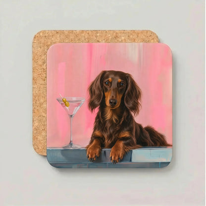 Coaster Weenie Martini - Kies jouw Teckelras