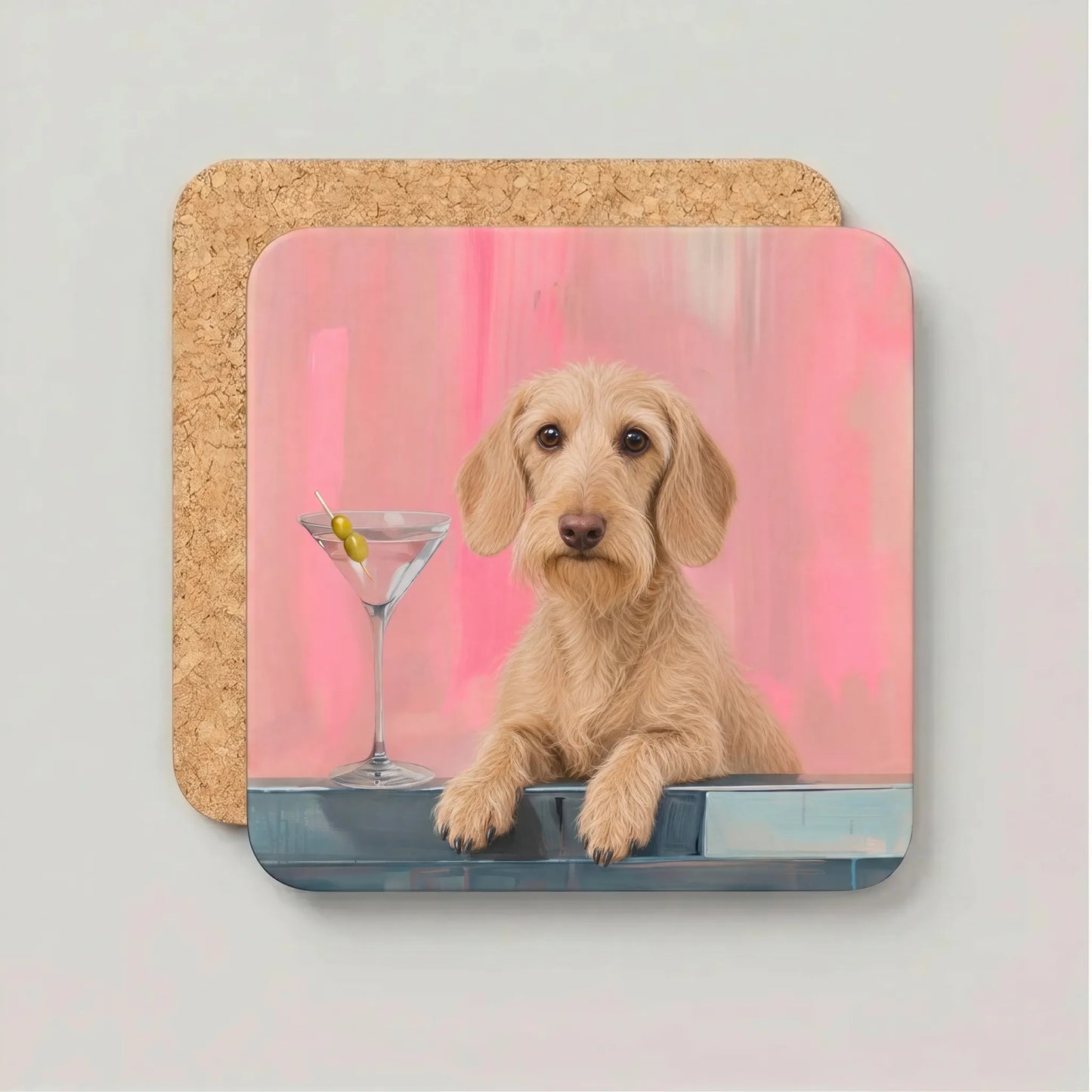 Coaster Weenie Martini - Kies jouw Teckelras