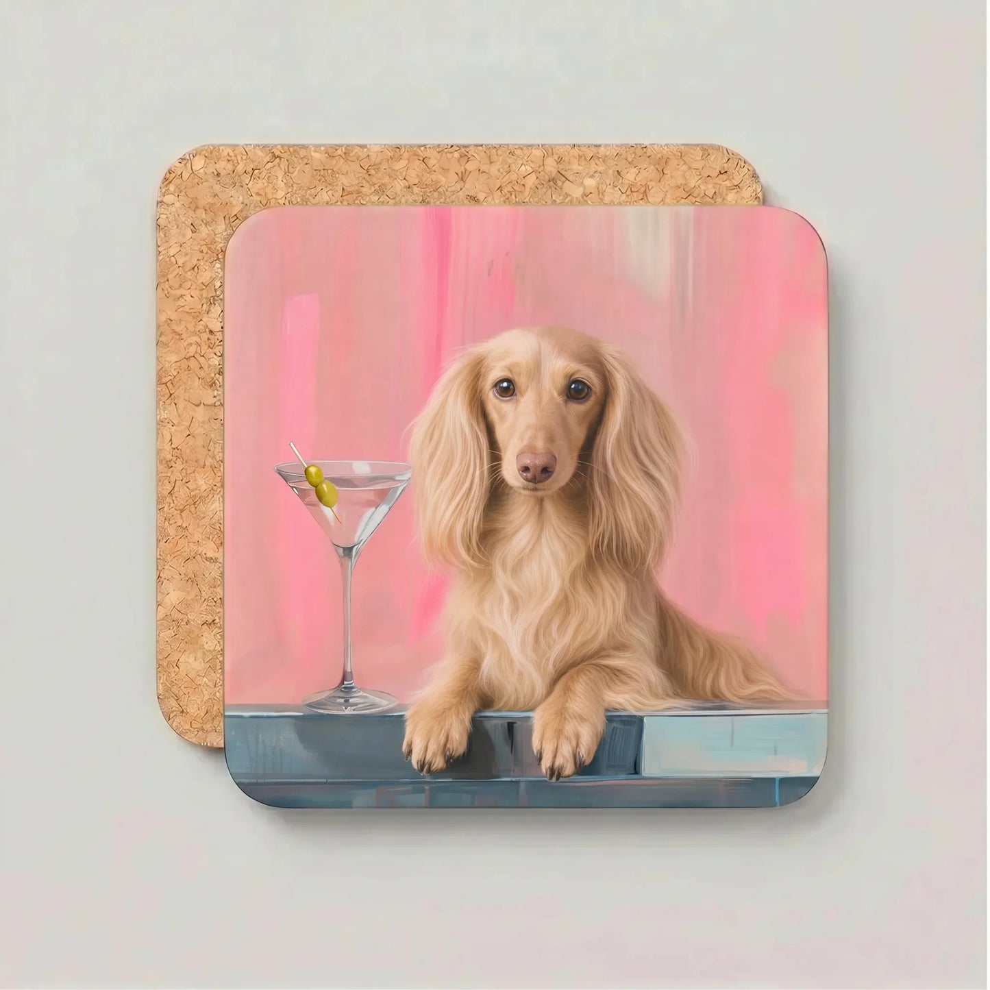 Coaster Weenie Martini - Kies jouw Teckelras