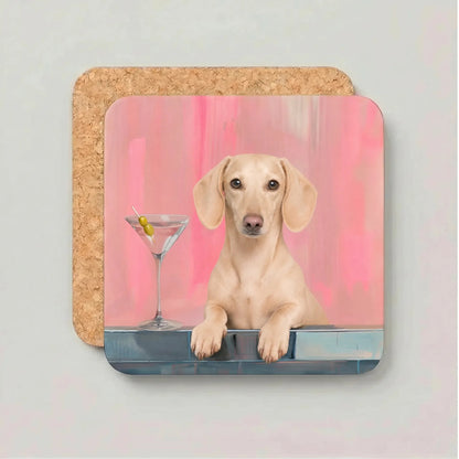 Coaster Weenie Martini - Kies jouw Teckelras