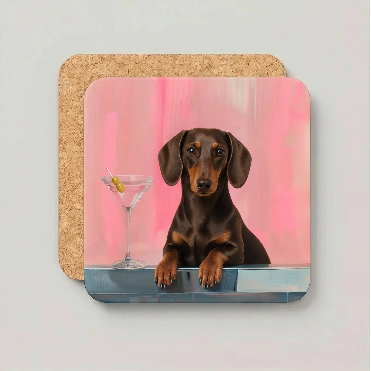Coaster Weenie Martini - Kies jouw Teckelras