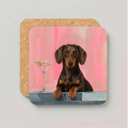 Coaster Weenie Martini - Kies jouw Teckelras