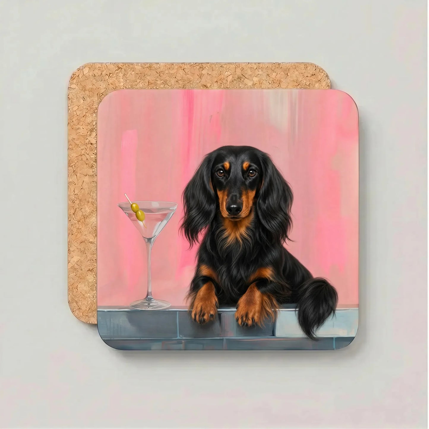 Coaster Weenie Martini - Kies jouw Teckelras