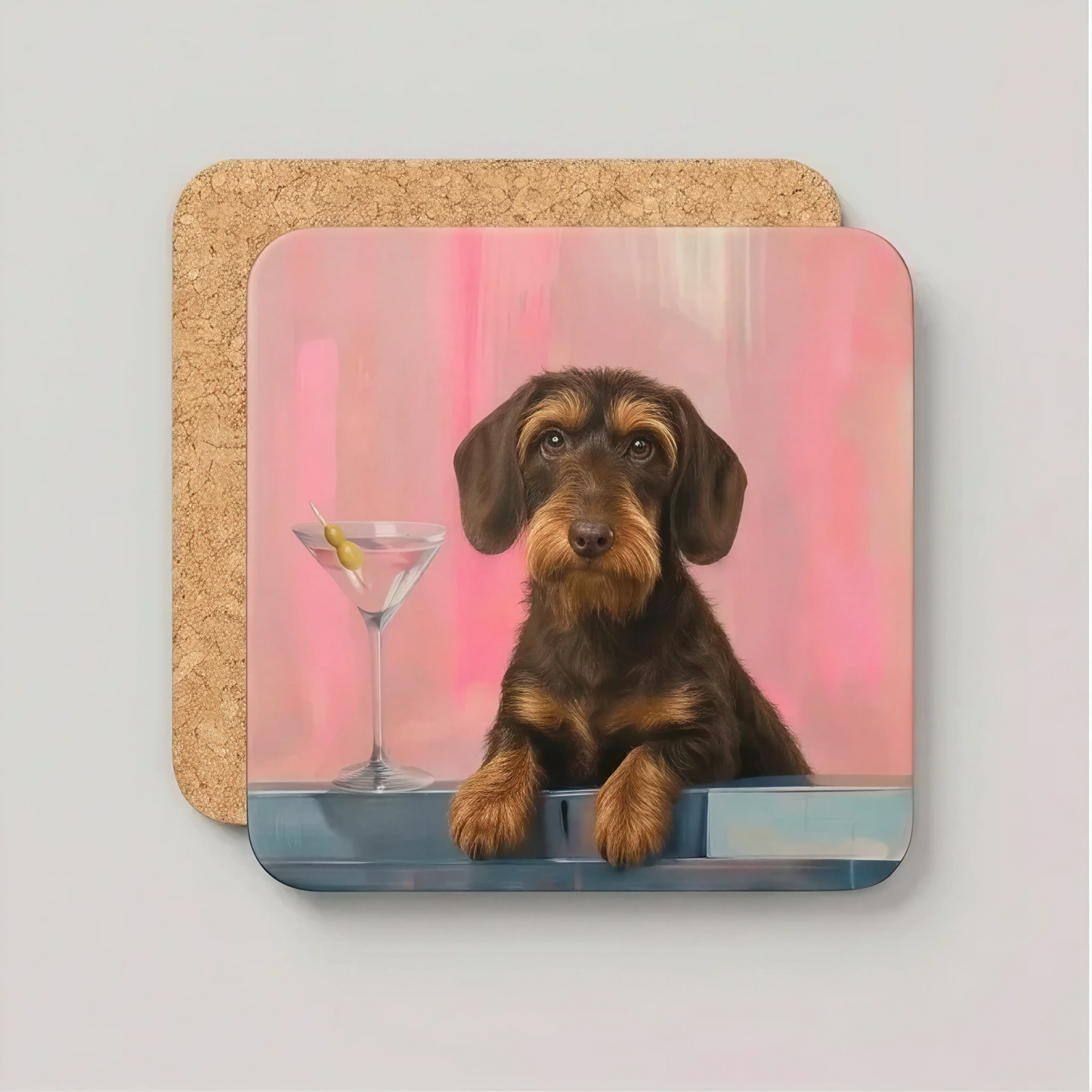 Coaster Weenie Martini - Kies jouw Teckelras