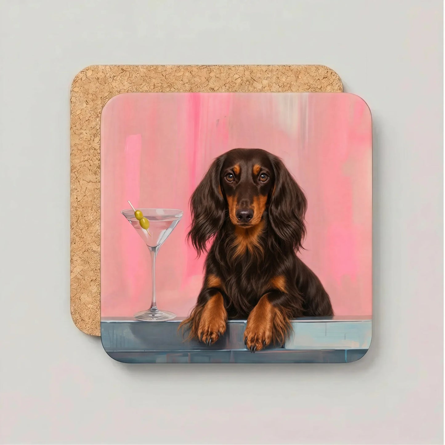 Coaster Weenie Martini - Kies jouw Teckelras
