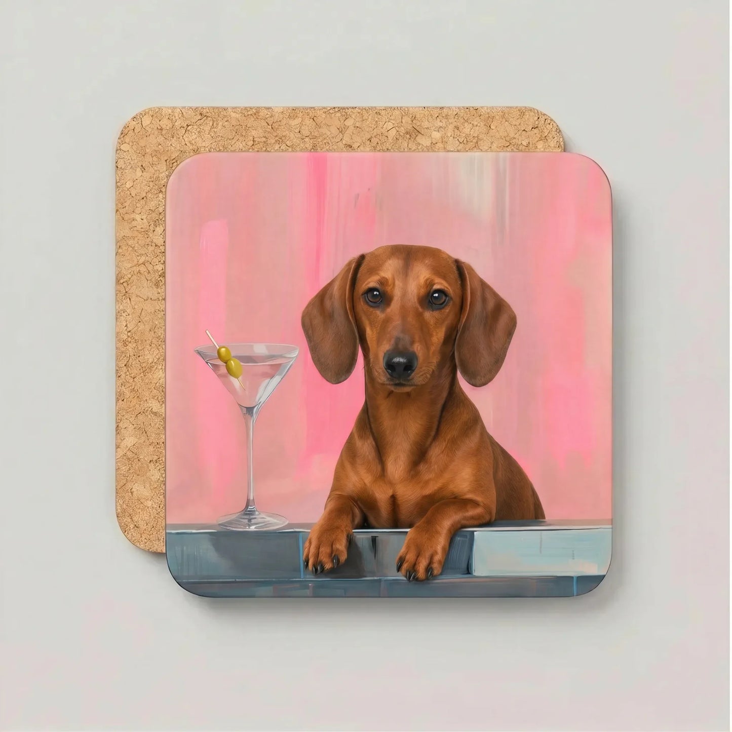 Coaster Weenie Martini - Kies jouw Teckelras