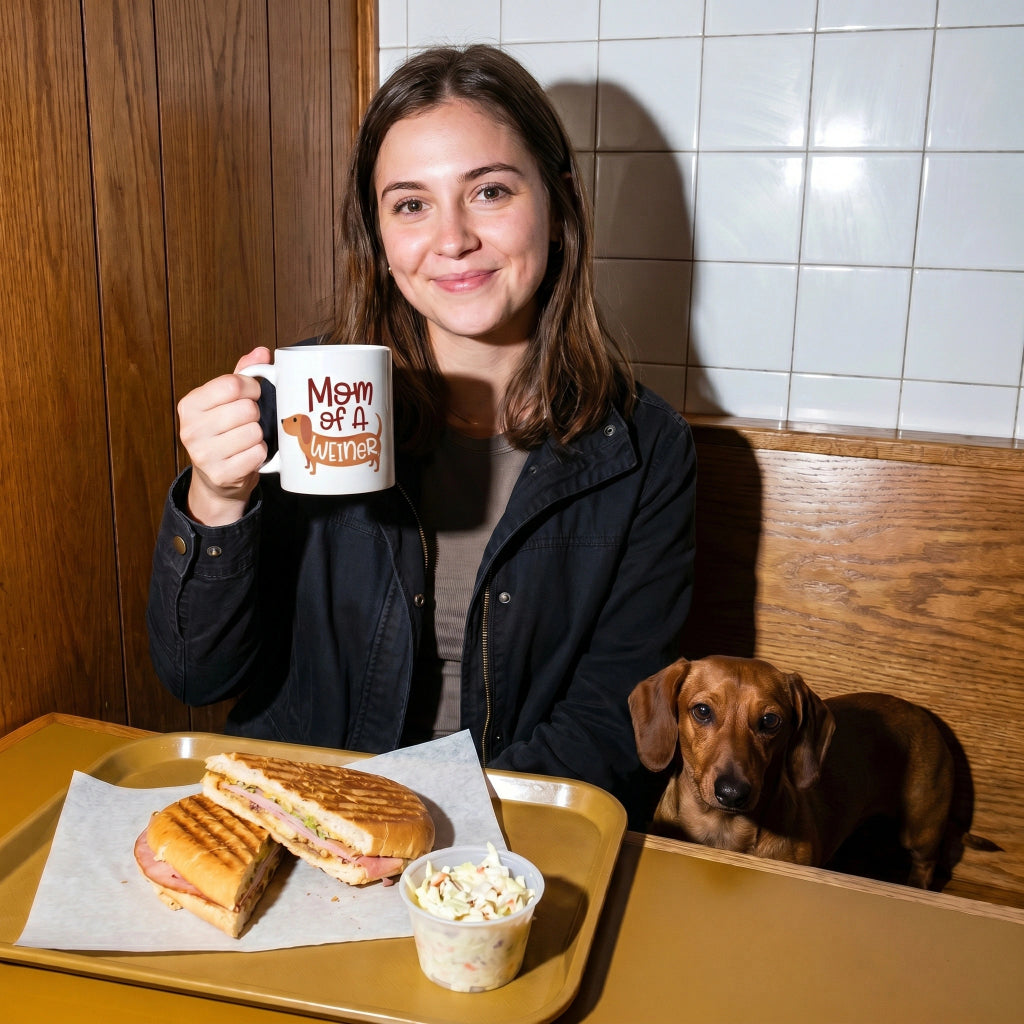 Teckels-Tales-Travels_Photoshoot_Mom-of-a-Weiner-Mok-11oz_Black-Tea-Booth-Sip